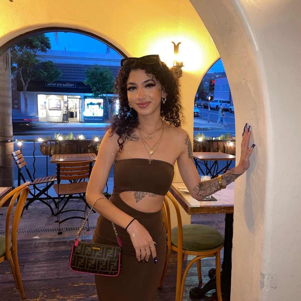 brown skims dress